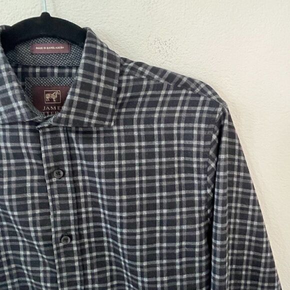 James Tattersall London Men's Long Sleeve Button Down Flannel Shirt Size Small - Picture 10 of 12